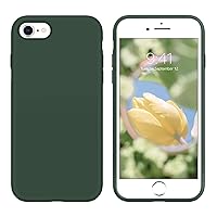 YINLAI Case for iPhone SE 2022, iPhone SE 2020 Case, iPhone 8 Case, iPhone 7 Case Slim Fit Liquid Silicone Soft Shockproof Protective Phone Cover for iPhone SE 3rd/2nd Gen 4.7 Inch, Alpine Green