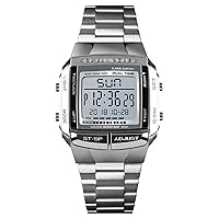 Yolispa Mens Business Watch with 2 Time Display 30M Waterproof Fashion Luxury Retro Wrist Watch
