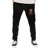 Otep Men Fashion Baggy Sweatpants Lightweight Workout Casual Athletic Pants Open Bottom Joggers