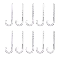 PXJHNG034-10 PEX Support J-Hook Hanger with Nails for 3/4 in. Pipe, Rope, Cable Hard Plastic (10 Pack), White