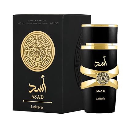 Lattafa Perfumes Asad for Unisex Eau de Parfum Spray, 3.4 Ounce