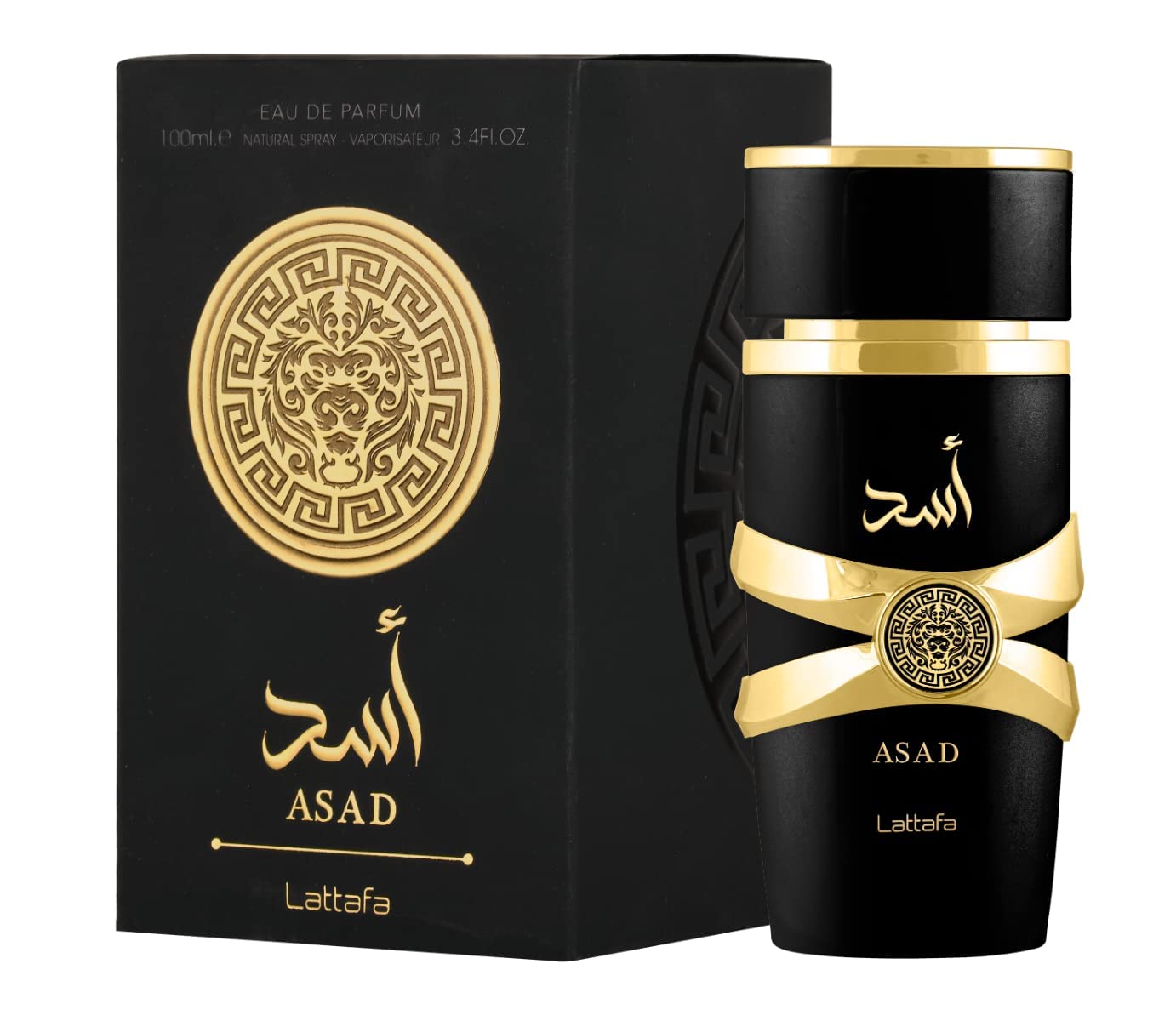 Lattafa Perfumes Asad for Unisex Eau de Parfum Spray, 3.4 Ounce