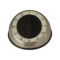Taylor RA14276 Mechanical Stainless Steel Timer for School, Learning, Projects, and Kitchen Tasks, One Size, Multicolor