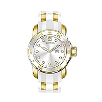 Invicta Men's Pro Diver 48mm Silicone, Stainless Steel Quartz Watch, Gold (Model: 46976)