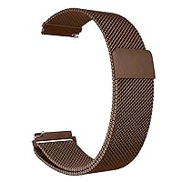 Men's Watchbands General Quick Release Watch Strap Magnetic Closure Stainless Steel Watch Band Replacement Strap 14mm 16mm 18mm 20mm 22mm 24mm 23mm (Color : Brown)