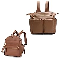 miss fong Diaper Bag Tote Baby Bag Leather Diaper Bag Backpack With Mini Diaper bag