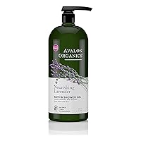 Avalon Organics Bath & Shower Gel, Nourishing Lavender, 32 Oz