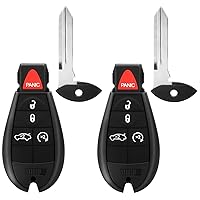 2 × Key Fob Replacements Keyless Entry Remote for 2008 2009 2010 2011 2012 2013 2014 Grand Cherokee Charger Durango Challenger Magnum 300, M3N5WY783X, IYZ-C01C