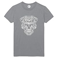 Day of The Dead Skull Engine Printed T-Shirt