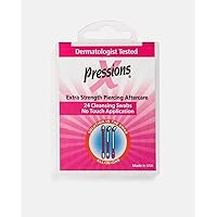X-Pressions Extra Strength Piercing Aftercare Swabs, Antiseptic Swabs for Oral and Dermal Piercings, Sodium and Alcohol-Free - 24 Swabs