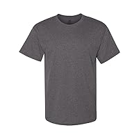 Hanes Unisex ComfortSoft® Cotton T-Shirt M Charcoal Heather