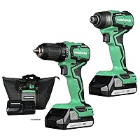 Metabo HPT Cordless 18V Drill and Impact Driver Combo Kit | Sub-Compact | Brushless Motor | Lithium-Ion Batteries | Lifetime Tool Warranty | KC18DDX Metabo HPT Cordless 18V Drill and Impact Driver Combo Kit | Sub-Compact | Brushless Motor | Lithium-Ion Batteries | Lifetime Tool Warranty | KC18DDX