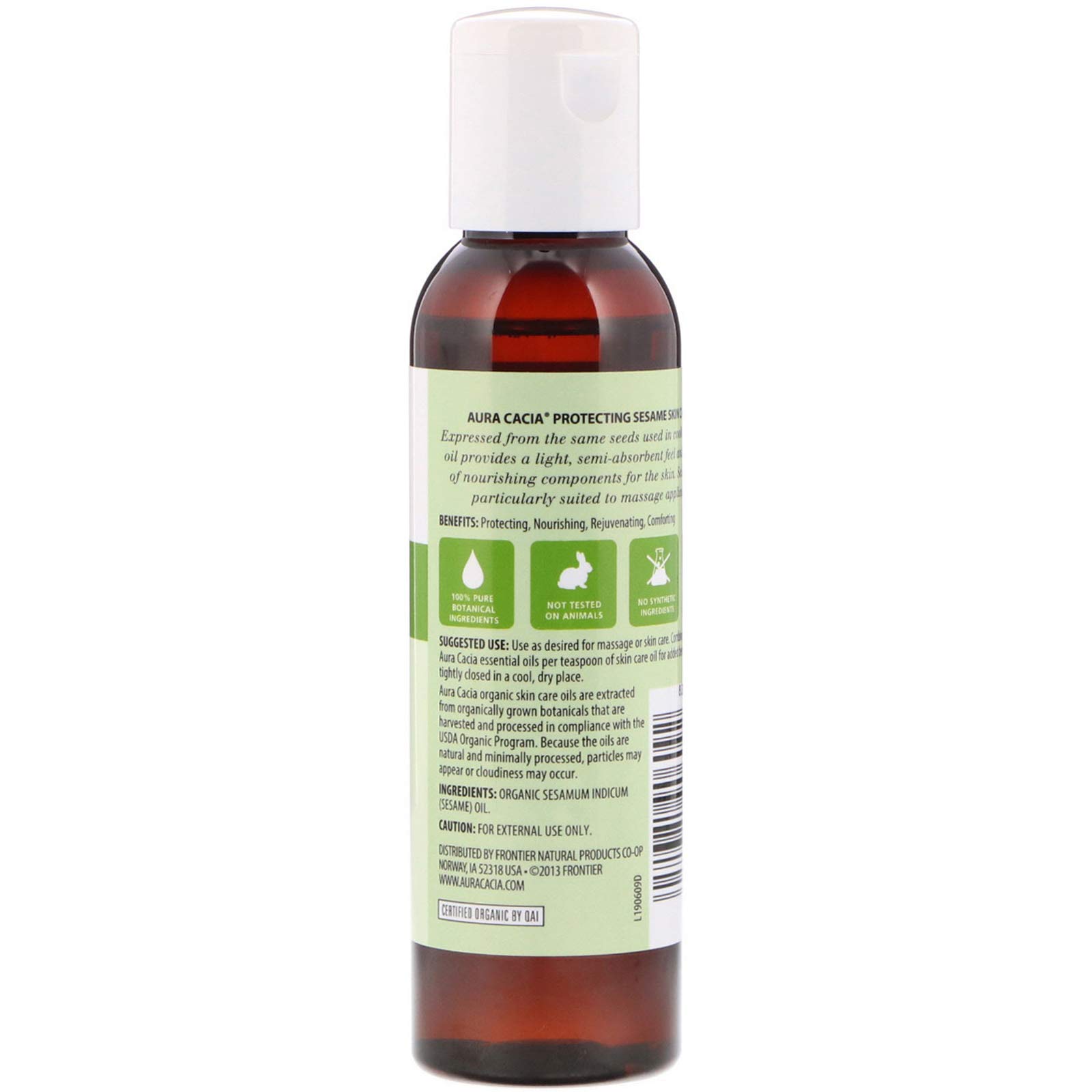 Aura Cacia Organic Skin Care Oil, Protecting Sesame, 4 fl oz (118 ml)3