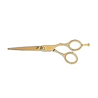 Cricket Shear Xpressions Hustle & Shine 5.75” Professional Stylist Hair Cutting Scissors, Japanese Stainless Steel Shears, Goldie, Gold