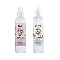 We Love Doodles Dog Cologne & Perfume, (Lavender and Fresh Cotton) Bundle - Deodorizing, Organic, Made In USA - Long Lasting After Bath Deodorant - Freshener For Smelly Dogs - Odor Eliminator Spray