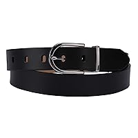 Calvin Klein Women's Round Buckle Fashion Statement Casual Belt for Jeans, Trousers
