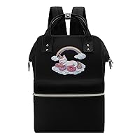 Unicorn Cat Diaper Bag Backpack Travel Waterproof Mommy Bag Nappy Daypack