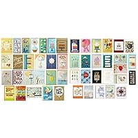 Hallmark All Occasion and Modern Floral Handmade Boxed Greeting Card Sets with Card Organizer (48 Cards)