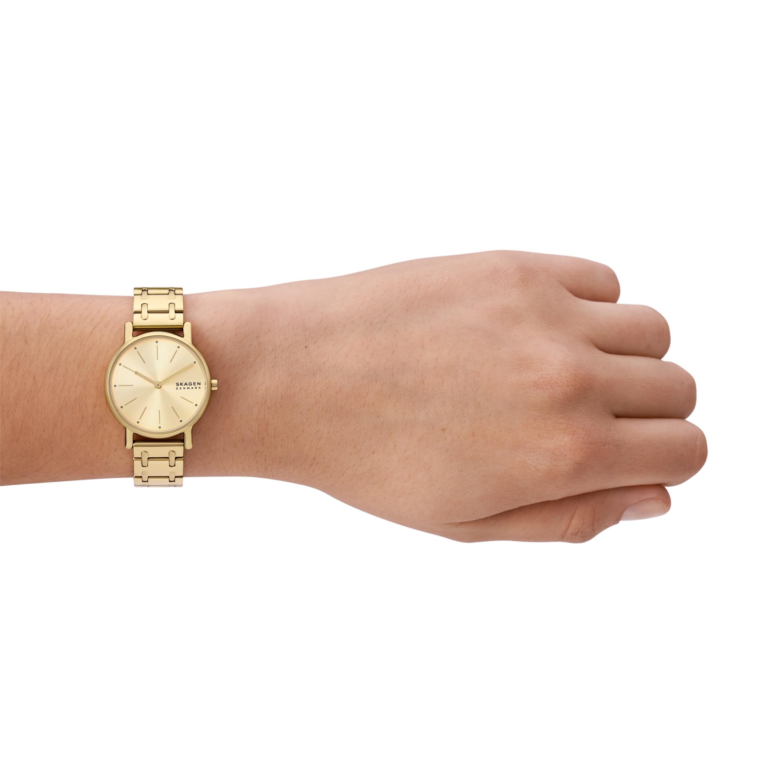 Skagen Women's Signatur Lille Two-Hand Gold Stainless Steel Bracelet Watch (Model: SKW3124)
