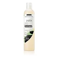 Zatik Naturals Olive and Black Seed Healthy and Shiny Shampoo. Vegan toxic free volumizing shampoo. Safe for Color Treated hair.
