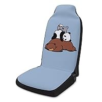 Bear Panda Koala Car Seat Covers Universal Seat Protective Covers Car Interior Accessory for Most Cars 1PCS