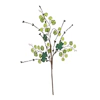 BESTOYARD Simulated Four-Leaf Green Plastic Branches Simulated Plants Decor St Patricks Day Stem Green Plant Branches Greenery Decor Greenery Stem with Leaves Artificial Fake Plant