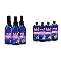 Dr Teal's Sleep Spray (Pack of 3) and Foaming Bath with Epsom Salt (Pack of 4)
