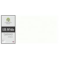 Silk White Cardstock - 12 x 24 inch - 100Lb Cover - 25 Sheets - Clear Path Paper