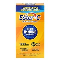 Vitamin C 1000 mg Coated Tablets, 120 Count, Immune System Booster, Stomach-Friendly Supplement, Gluten-Free