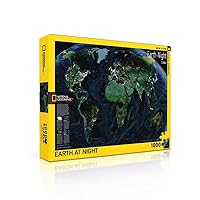 New York Puzzle Company - National Geographic Earth at Night - 1000 Piece Jigsaw Puzzle