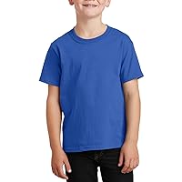 Youth 100% Cotton Short Sleeves Core Cotton Crew Neck T-Shirt