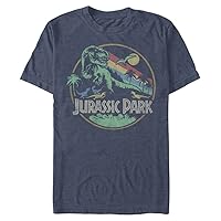 Jurassic Park Big & Tall Retro Circle Men's Tops Short Sleeve Tee Shirt