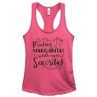 Funny Group Tank Tops - Drinking Margaritas with My Senioritas Royaltee Gym Shirts