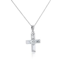 Kobelli Baguette One-of-A-Kind Cross Pendants (16