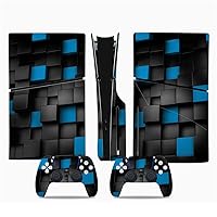 Controller Faceplate & Protective Shell Cover for PS5 Slim Disc Edition,Console Accessories Cover Skins for Playstation 5 Slim,Console Wrap Cover Vinyl Sticker Decals for PS5 Console (45)