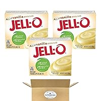 Jell-O Vanilla Instant Pudding & Pie Filling - 3.4 Oz - Pack of 3