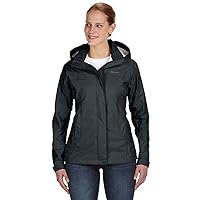 Women’s PreCip Rain Jacket | Lightweight, Waterproof, Black, Medium