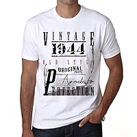 Men's Graphic T-Shirt Original Parts Aged to Perfection 1944 80th Birthday Anniversary 80 Year Old Gift 1944