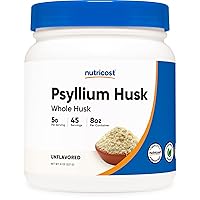 Psyllium Whole Husk Powder (Flakes) 8oz - Gluten Free & Non-GMO