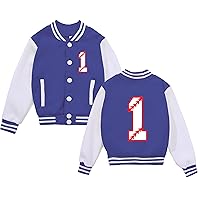 Custom Kids Varsity Jacket Customized Birthday Baseball Jacket Custom Outerwear Personalized Coat for Boys