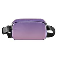 Purple Gradient Fanny Packs for Women Men Everywhere Belt Bag Fanny Pack Crossbody Bags for Women Fashion Waist Packs with Adjustable Strap Waist Bag for Travel Sports Outdoors Cycling
