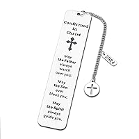 2024 Confirmation Gifts for Teenage Girls Boys Catholic Confirmation Bookmark Gifts Religious Bible Verse Bookmark for Godson Goddaughter Book Lovers Friends First Communion Baptism Church Bulk Gifts