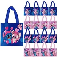20Pcs Cartoon Favor Bags, Treat Candy Goodie Gift Non-woven Bags Reusable for Cartoon Birthday Party Decorations Baby Gender Reveal Party Supplies