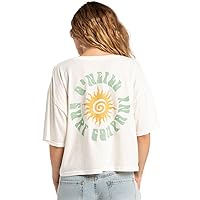 O'NEILL Womens Summer Daze Graphic Short Sleeve T-Shirt, Winter White, XL