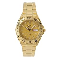 Seiko 5 Sports #SNZB26J1 Men's Japan Gold Tone Stainless Steel 100M Automatic Dive Watc1 by Seiko Watches