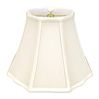 Royal Designs, Inc. Flare Bottom Outside Corner Scallop Lamp Shade, BS-701-16EG, Eggshell, 9 x 16 x 12