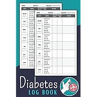 DIABETES LOG BOOK: 52 Weeks Blood Sugar Tracker, Log Book for Daily Blood Sugar Count, Daily & Weekly Recording of Meals & Blood Glucose & Notes, , ... Diabetic Men Women Kids Adults (Gift Idea)