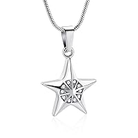 memorial jewelry Dreamy Bling Star Jewelry Collection Urn Pendant Cremation Ashes Keepsake Necklace Gift for Girl