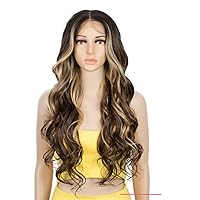 Synthetic Lace Front Wig 13X7 Long Wavy Full Lace Front Wig 30Inch Lace Part Wig Blonde Wigs For Women Lace Wig