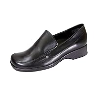 Thelma Women's Wide Width Classic Cushioned Leather Slip On Shoes
